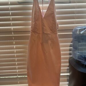 NWT VESPER PINK HALTER TOP DRESS